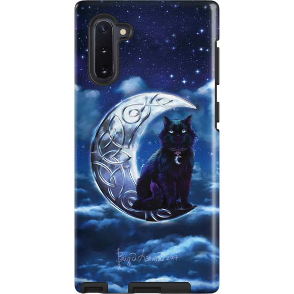 Celtic Black Cat by Brigid Ashwood Galaxy Cases