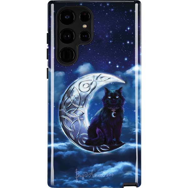 Celtic Black Cat by Brigid Ashwood Galaxy Cases