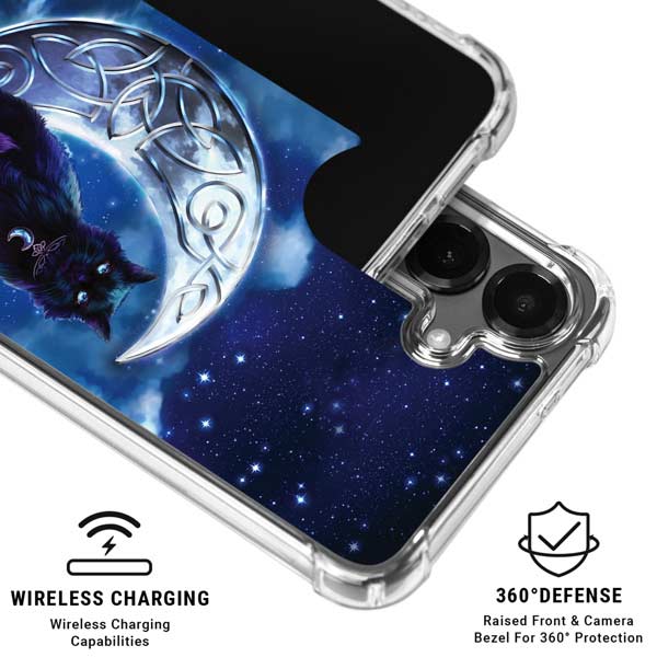 Celtic Black Cat by Brigid Ashwood Galaxy S26 Clear Case