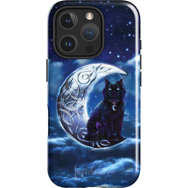 Celtic Black Cat by Brigid Ashwood iPhone 16 Pro Max Magsafe Impact Case