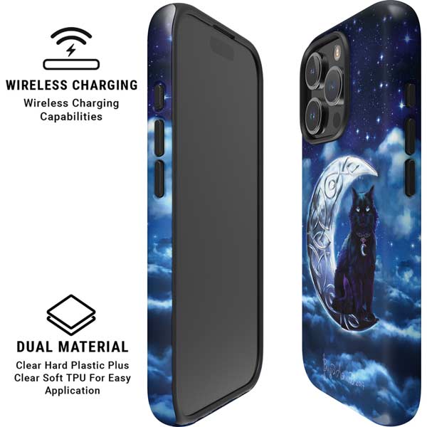 Celtic Black Cat by Brigid Ashwood iPhone 16 Pro Max Magsafe Impact Case
