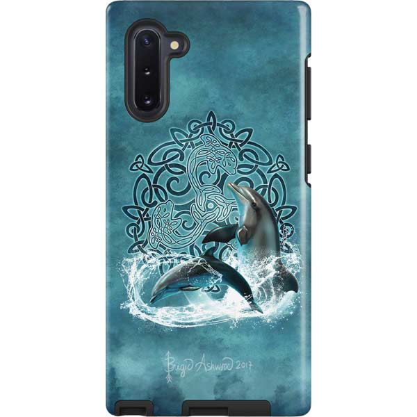 Celtic Dolphin by Brigid Ashwood Galaxy Cases