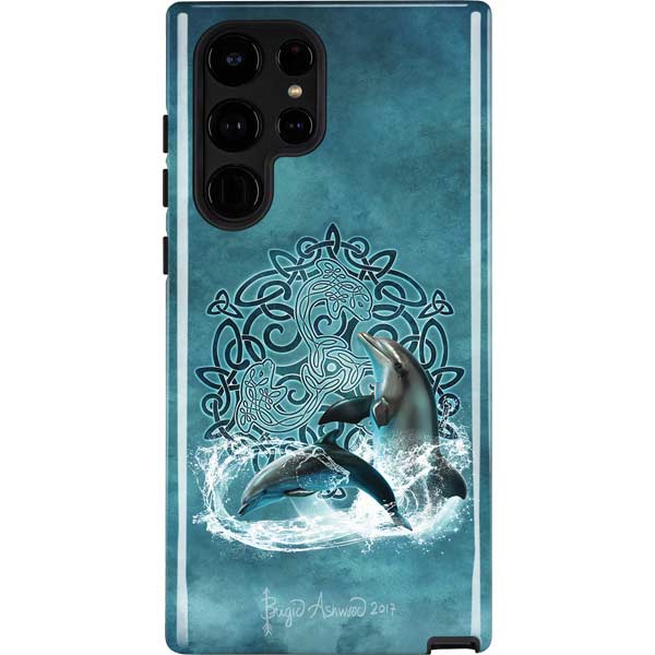 Celtic Dolphin by Brigid Ashwood Galaxy Cases
