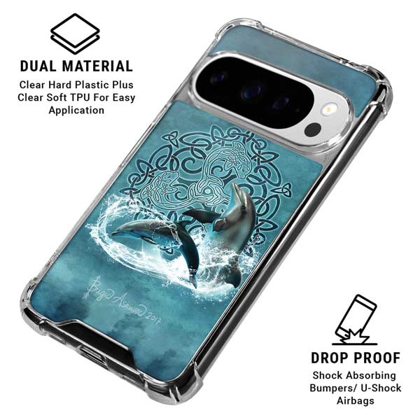 Celtic Dolphin by Brigid Ashwood Google Pixel 10 Pro Clear Case