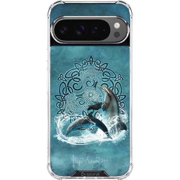 Celtic Dolphin by Brigid Ashwood Google Pixel 10 Pro XL Clear Case