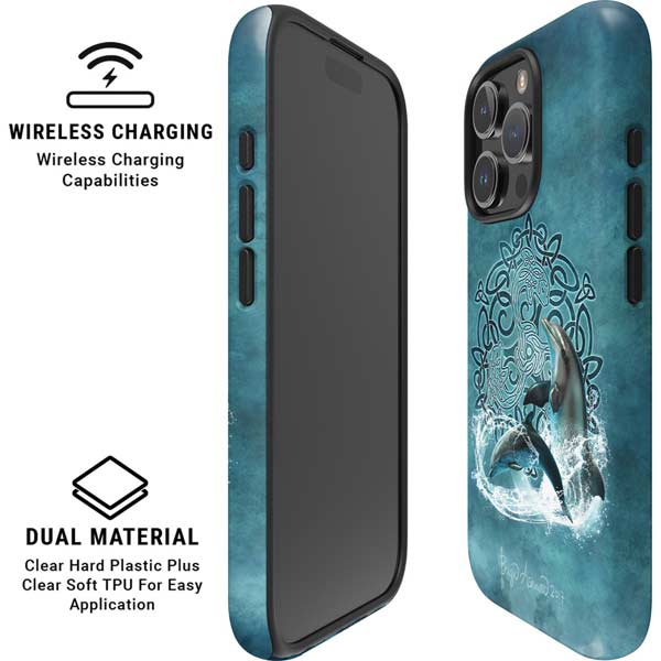 Celtic Dolphin by Brigid Ashwood iPhone 16 Pro Max Magsafe Impact Case