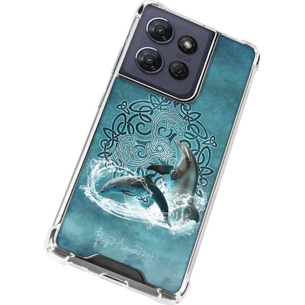 Celtic Dolphin by Brigid Ashwood Moto G 5G (2025) Clear Case