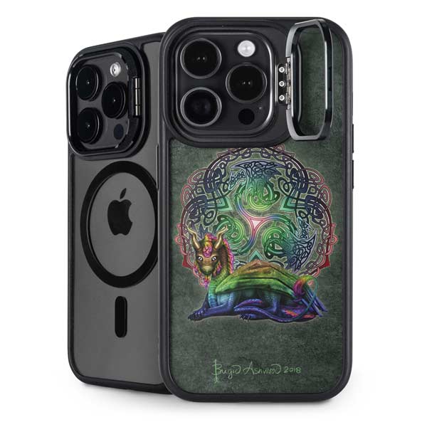 Celtic Dragon by Brigid Ashwood iPhone 14 Pro Kickstand Case