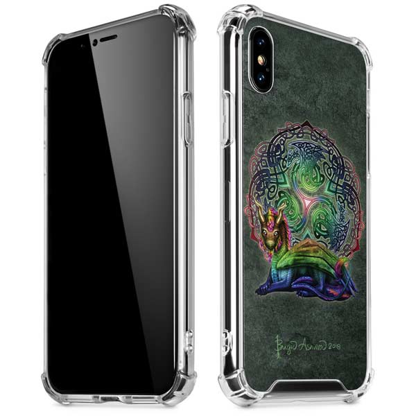 Celtic Dragon by Brigid Ashwood iPhone X/XS Clear Case