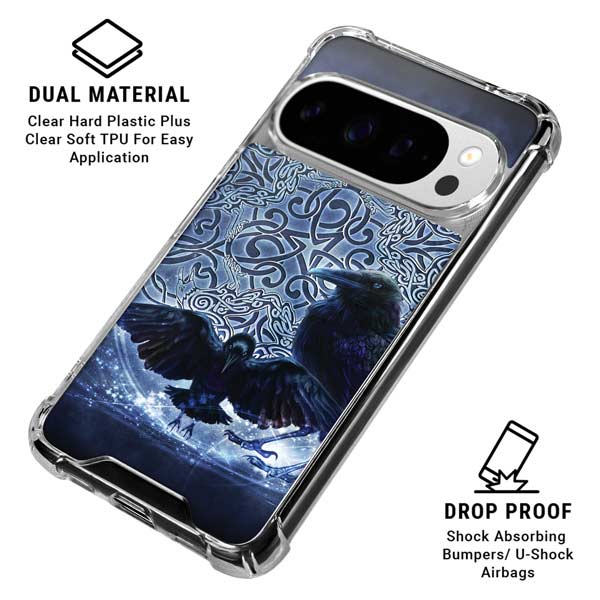 Celtic Raven by Brigid Ashwood Google Pixel 10 Pro XL Clear Case