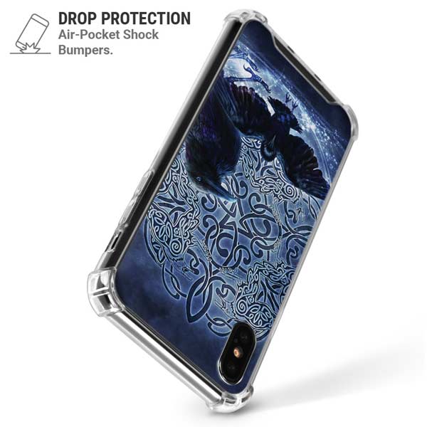 Celtic Raven by Brigid Ashwood iPhone X/XS Clear Case