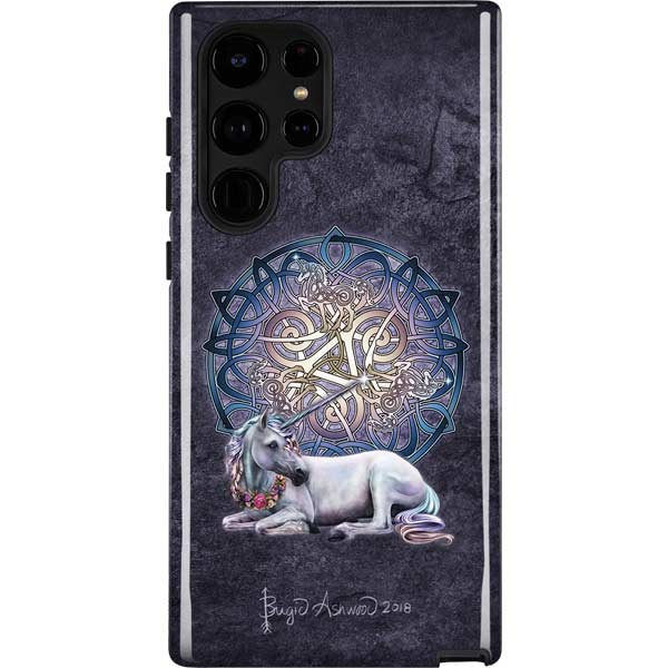 Celtic Unicorn by Brigid Ashwood Galaxy Cases