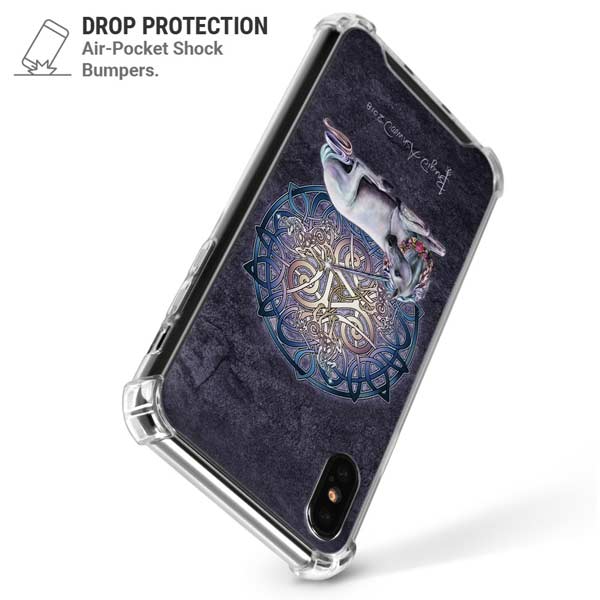 Celtic Unicorn by Brigid Ashwood iPhone X/XS Clear Case