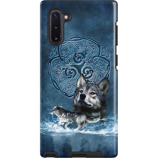 Celtic Wolf by Brigid Ashwood Galaxy Cases