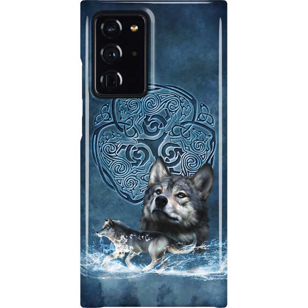 Celtic Wolf by Brigid Ashwood Galaxy Cases