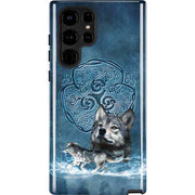 Celtic Wolf by Brigid Ashwood Galaxy Cases