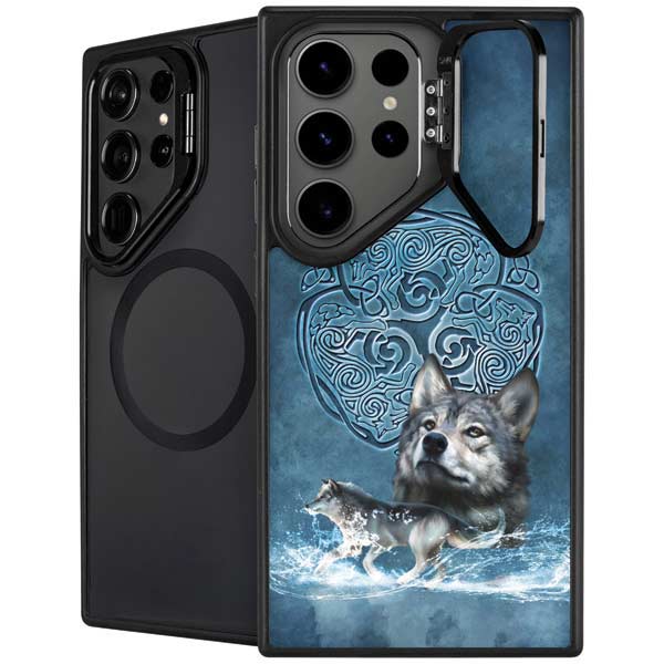 Celtic Wolf by Brigid Ashwood Galaxy Cases