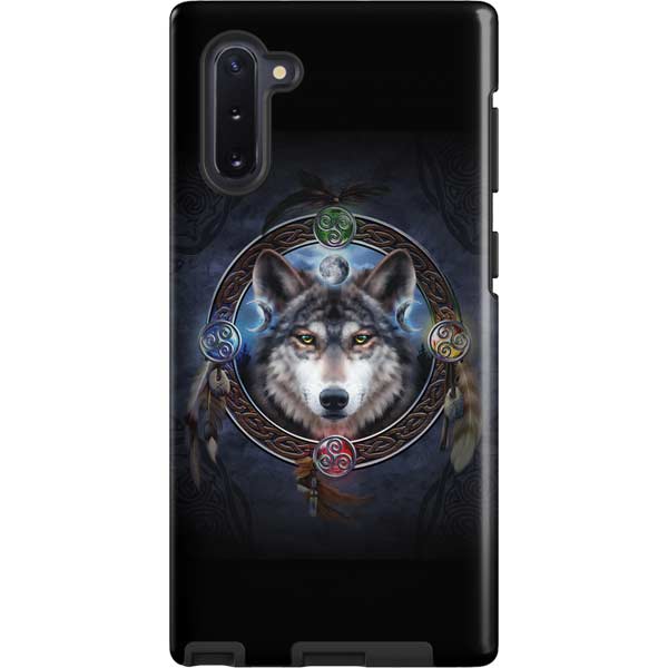 Celtic Wolf Guide by Brigid Ashwood Galaxy Cases