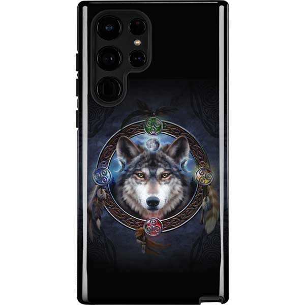 Celtic Wolf Guide by Brigid Ashwood Galaxy Cases