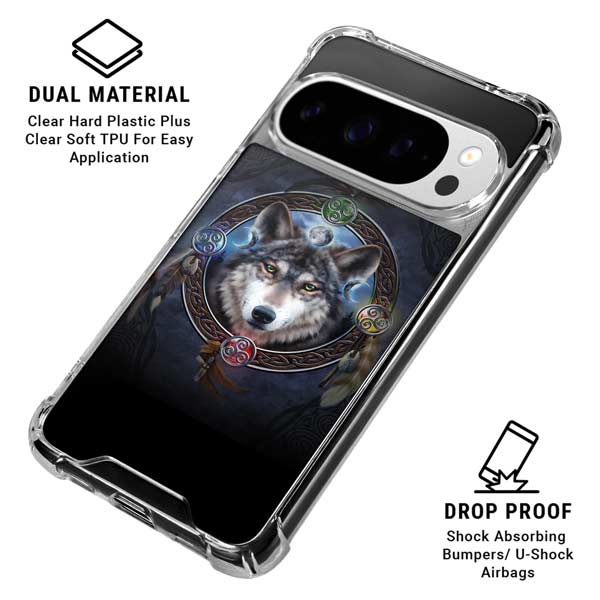Celtic Wolf Guide by Brigid Ashwood Google Pixel 10 Pro XL Clear Case