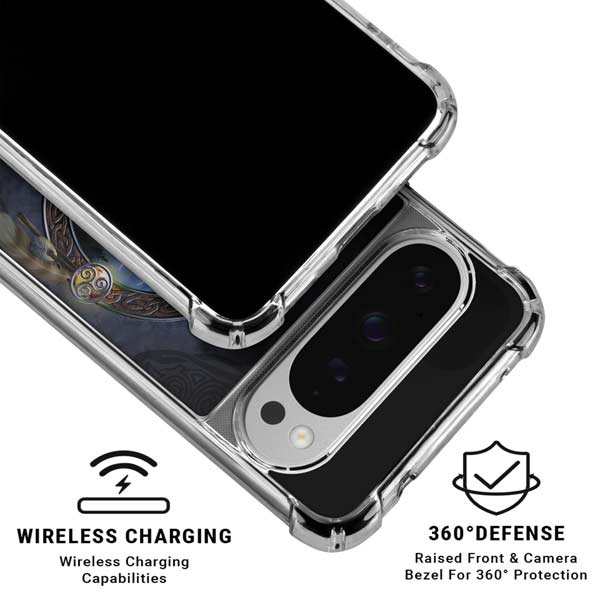 Celtic Wolf Guide by Brigid Ashwood Google Pixel 10 Pro XL Clear Case