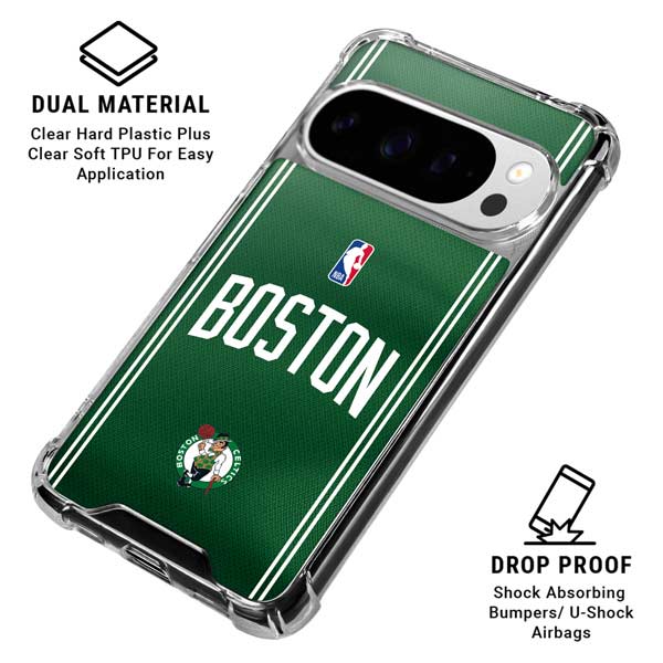 NBA Boston Celtics Jersey Google Pixel 10 Pro XL Clear Case