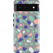 Cement Terrazzo Pixel Cases