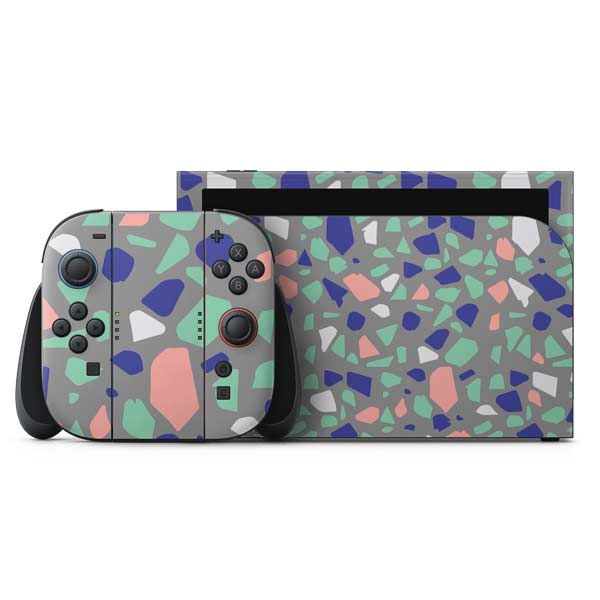 Cement Terrazzo Nintendo Skins