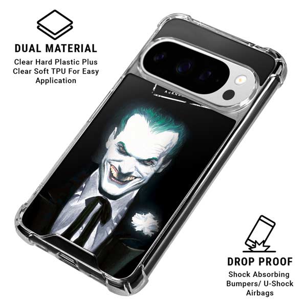 DC Comics The Joker Portrait by Alex Ross Google Pixel 10 Pro Clear Case