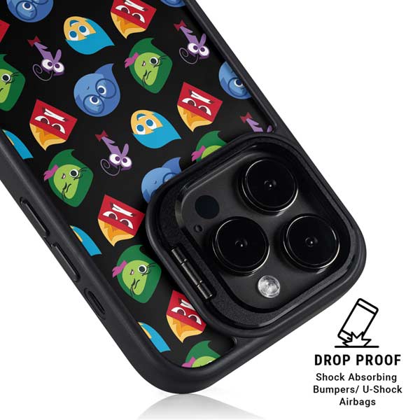 Disney Inside Out Character Pattern iPhone 14 Pro Max Kickstand Case