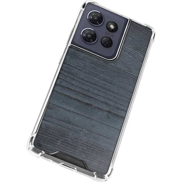 Charcoal Wood Moto G Power 5G (2025) Clear Case