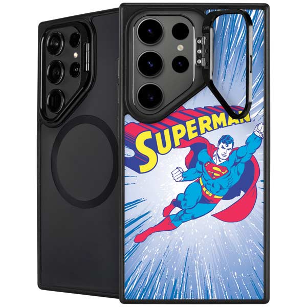 DC Comics Superman Vintage Action Pose Galaxy S26 Ultra Kickstand Case
