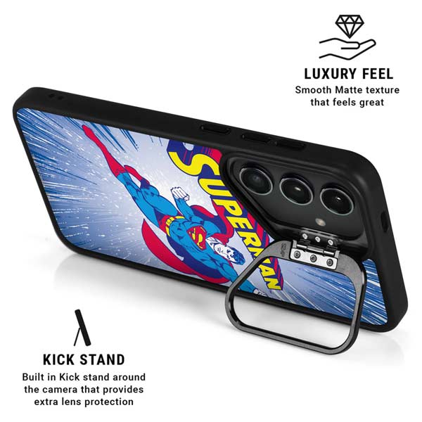 DC Comics Superman Vintage Action Pose Galaxy S26 Ultra Kickstand Case