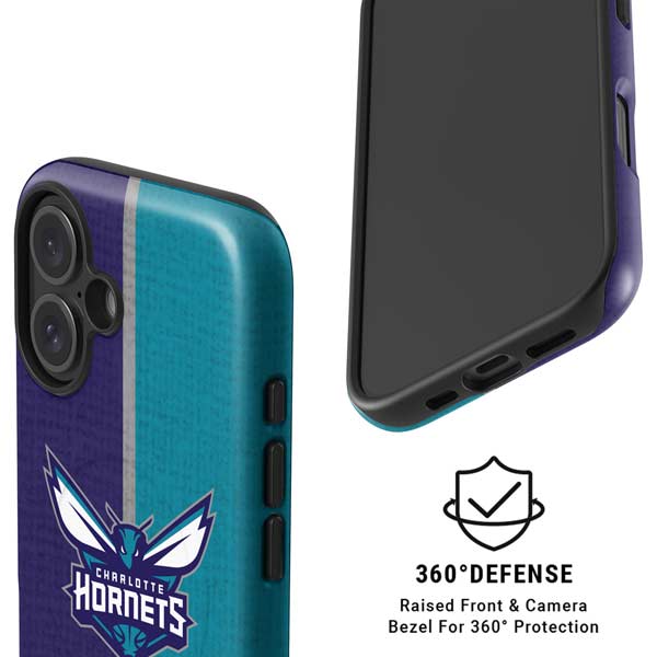 NBA Charlotte Hornets Canvas iPhone 17 Magsafe Impact Case
