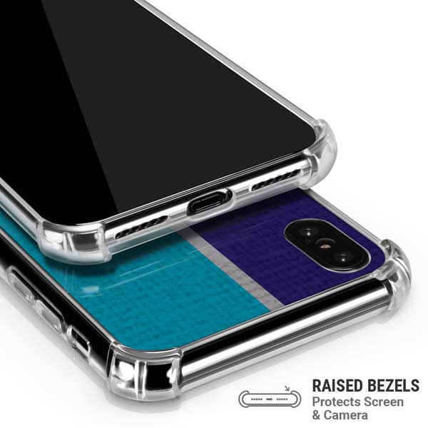 NBA Charlotte Hornets Canvas iPhone X/XS Clear Case