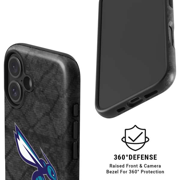 NBA Charlotte Hornets Dark Rust iPhone 16 Magsafe Impact Case