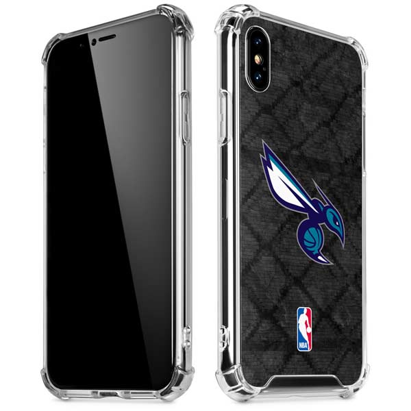NBA Charlotte Hornets Dark Rust iPhone X/XS Clear Case