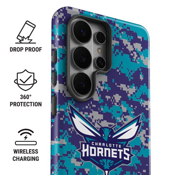 NBA Charlotte Hornets Digi Camo Galaxy S26 Ultra Impact Case