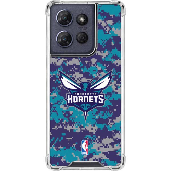 NBA Charlotte Hornets Digi Camo Moto G 5G (2025) Clear Case