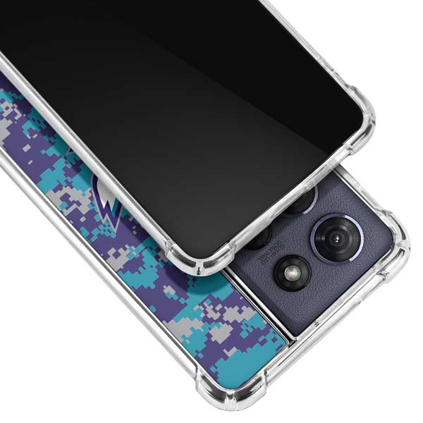 NBA Charlotte Hornets Digi Camo Moto G 5G (2025) Clear Case