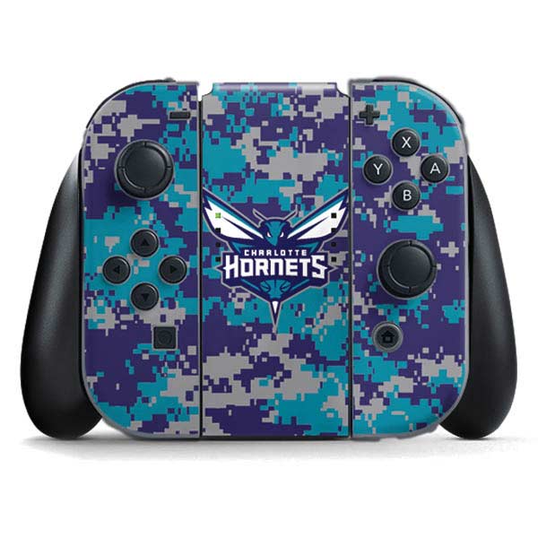 NBA Charlotte Hornets Digi Camo Nintendo Skins