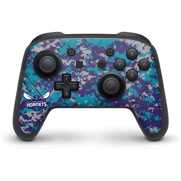 NBA Charlotte Hornets Digi Camo Nintendo Skins