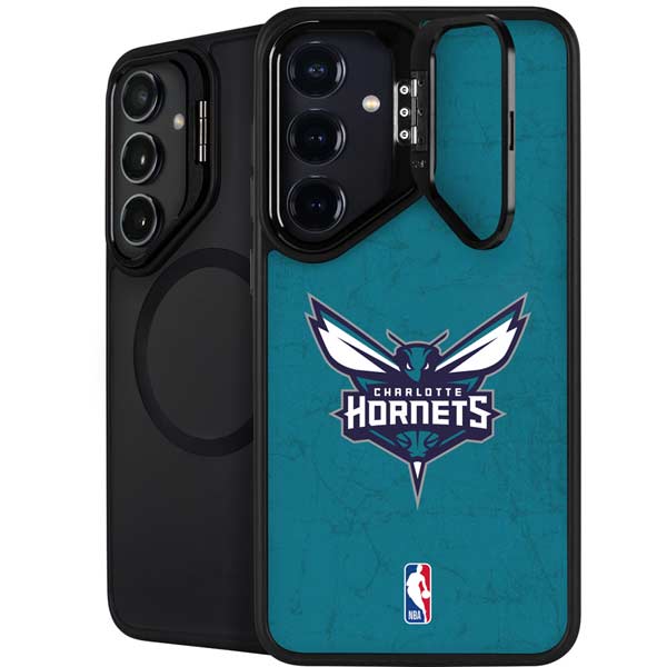 NBA Charlotte Hornets Distressed Galaxy S25 Plus Kickstand Case