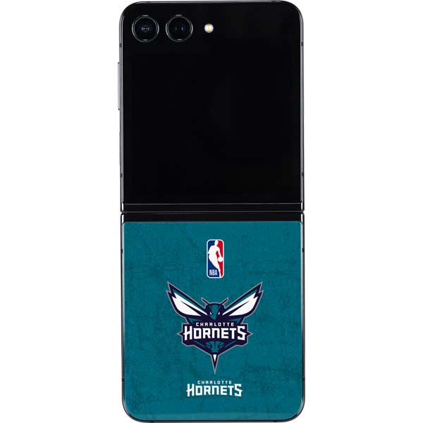 NBA Charlotte Hornets Distressed Galaxy Z Flip5 5G Skin