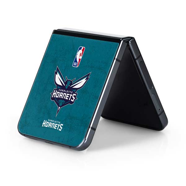 NBA Charlotte Hornets Distressed Galaxy Z Flip5 5G Skin
