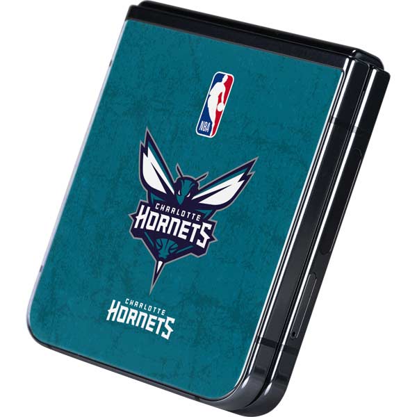 NBA Charlotte Hornets Distressed Galaxy Z Flip5 5G Skin