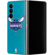 NBA Charlotte Hornets Distressed Galaxy Z Fold4 5G Skin