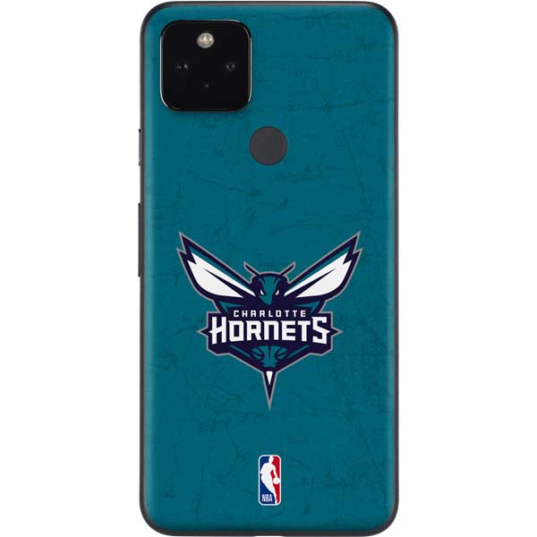 NBA Charlotte Hornets Distressed Google Pixel 5a Skin