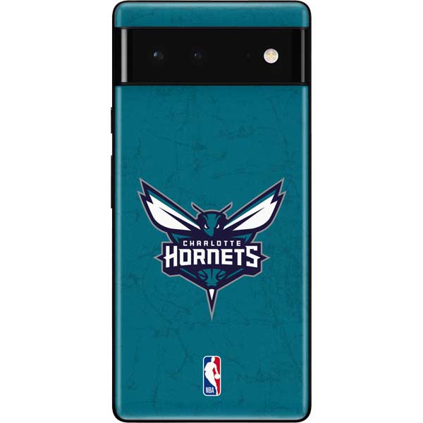 NBA Charlotte Hornets Distressed Google Pixel 6 Skin