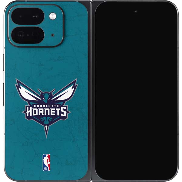 NBA Charlotte Hornets Distressed Google Pixel 9 Pro Fold Skin